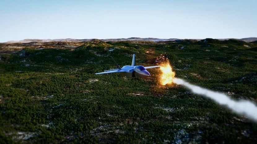 Animation of hostie aircraft explotion.