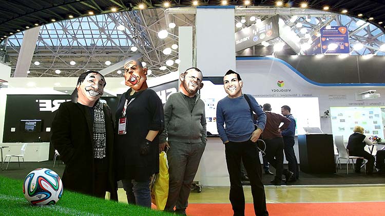 Augmented reality at Digis company stand.