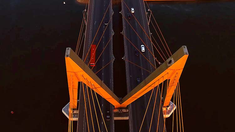 The Kazan Millennium Bridge.