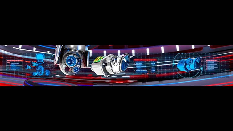 A television channel of the visible range.