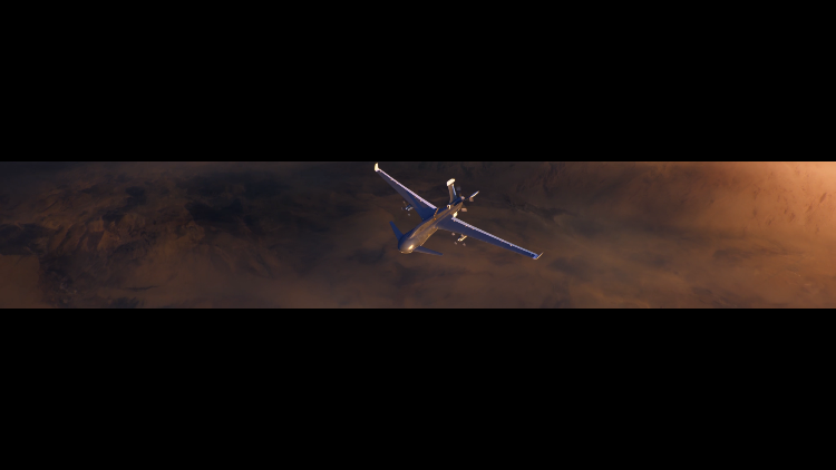 An unmanned aerial vehicle.