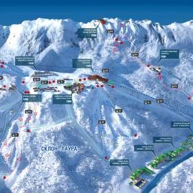 An interactive map of Gazprom Mountain Resort has been launched