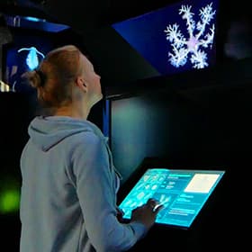 Interactive Hologram Pyramids for Primorsky Aquarium