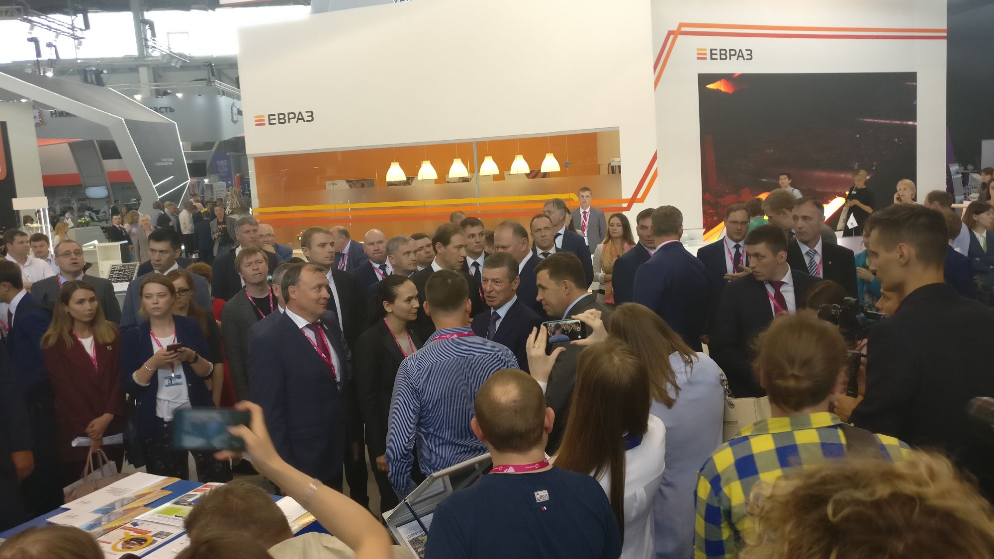 Dmitry Kozak, the Deputy Prime Minister of Russia, at our booth.