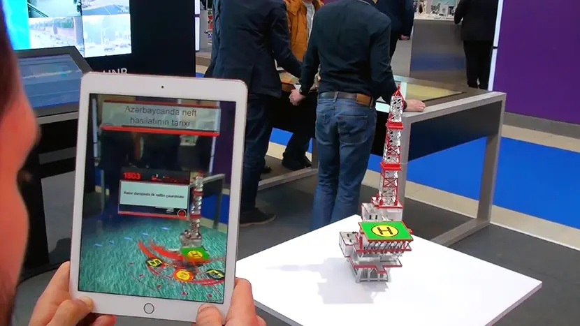 The history of Azerbaijan's oil industry in augmented reality.