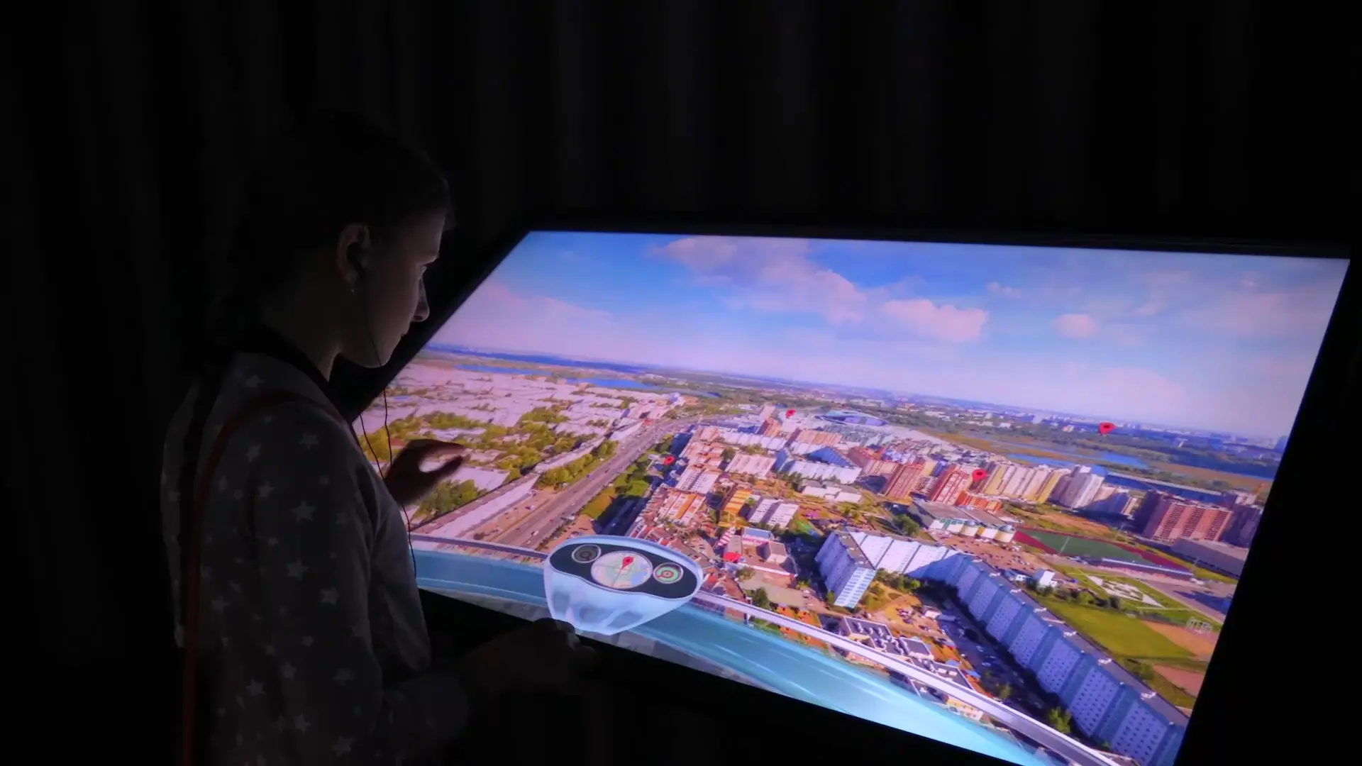 You can even find your house in the interactve installation...