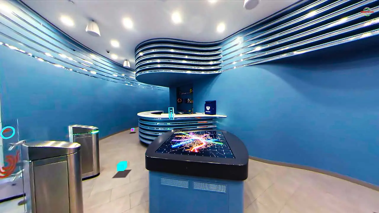 Interactive touch table.