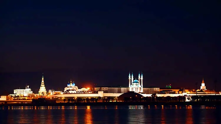 The night view of Kazan.
