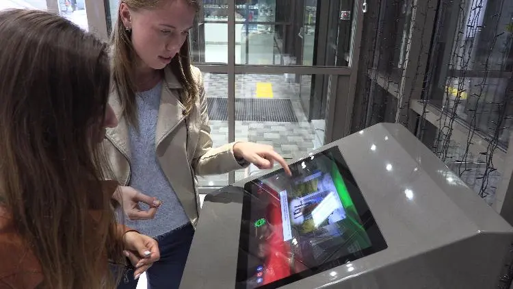 Choosing a photo to print.