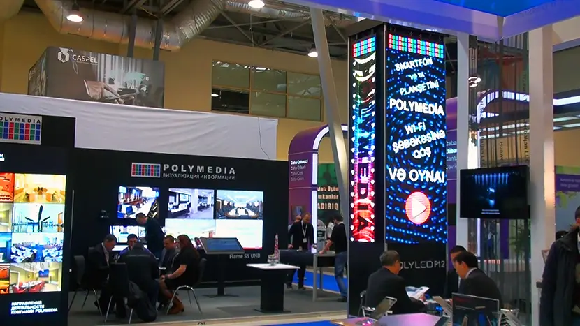 Connect to POLYMEDIA Wi-Fi and play the game!