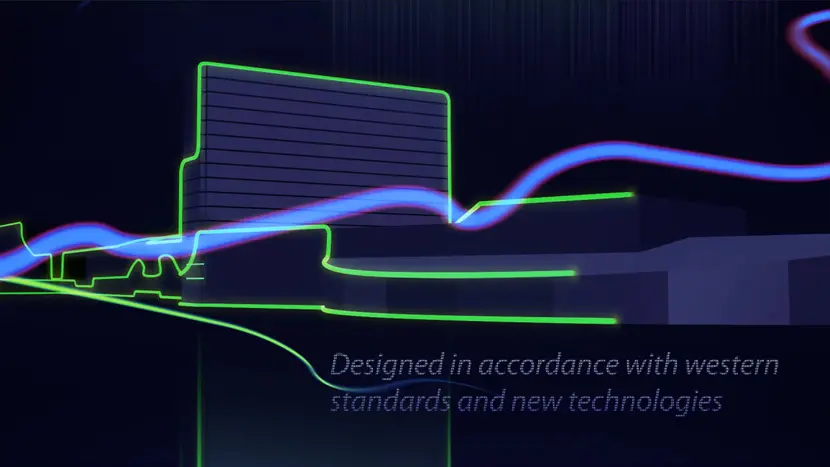 A shot from the CG video.
