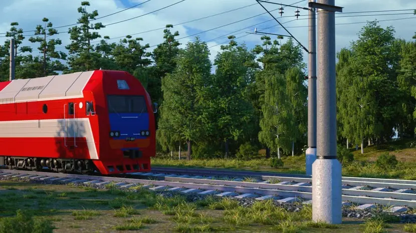 The train from Guangzhou to Russia.