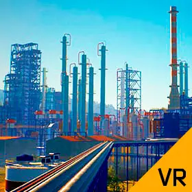 Oil Refinery Interactive 3D Model